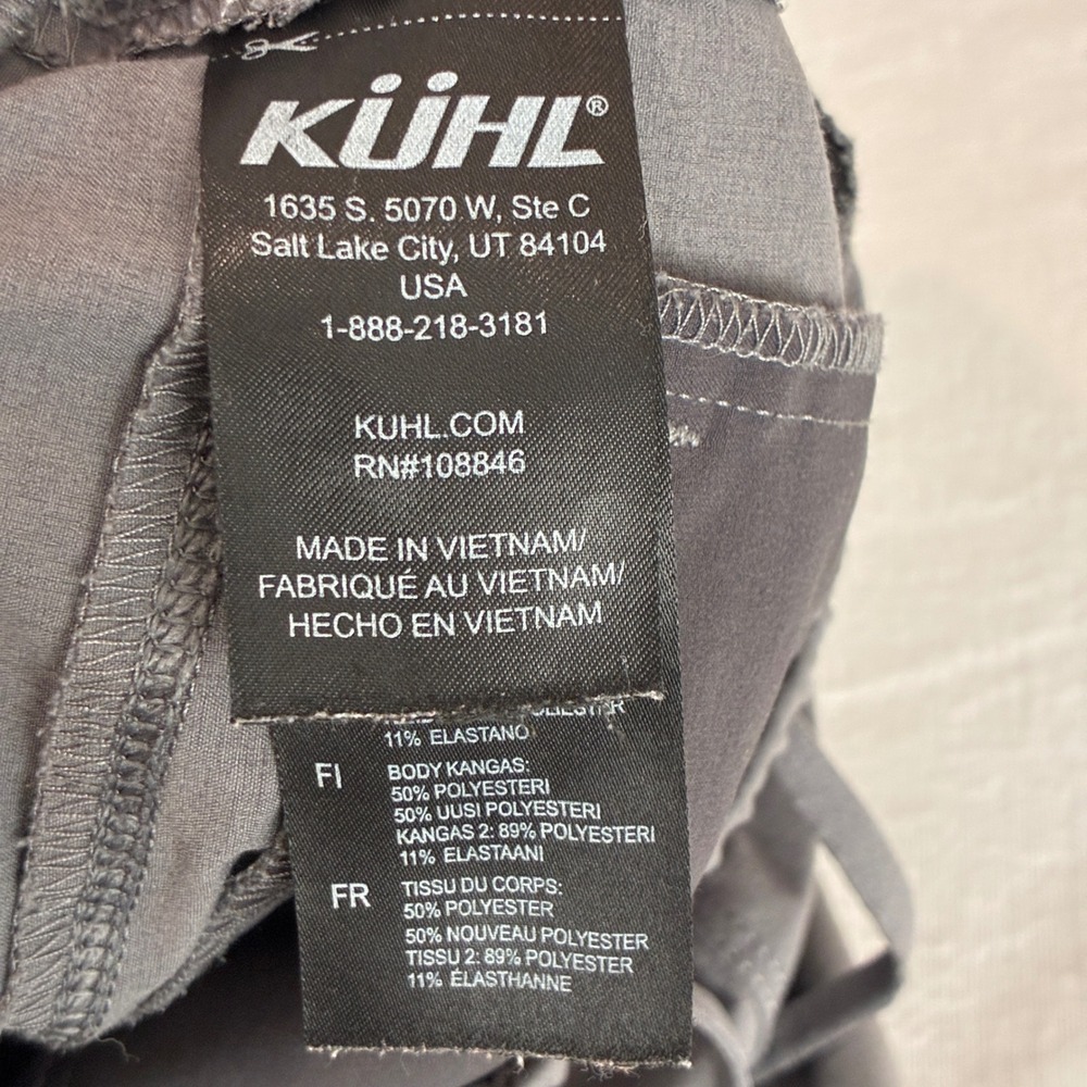 Kuhl Women's Freeflex Move Pants Hike Trail Active Medium Gray *FLAWS* - Picture 8 of 14